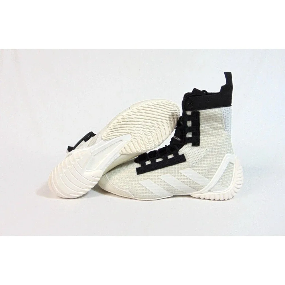 Adidas Speedex 23 ‘Orbit Grey Pure Orange’ Boxing Shoes JS4688 US Men's Size 10